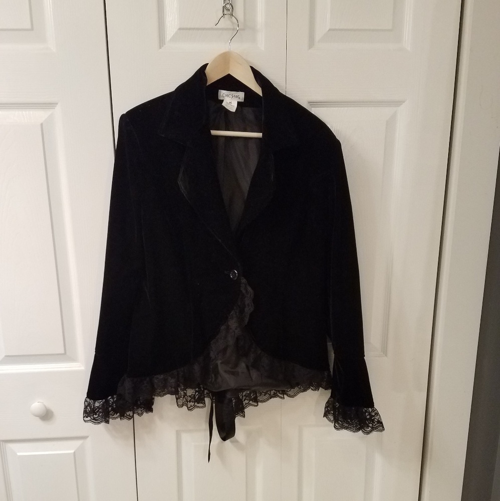 Vintage Looking Velour Jacket